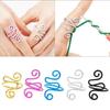 5Pcs Adjustable Knitting Loop Ring Crochet Loop Metal Yarn Guide Finger Holder