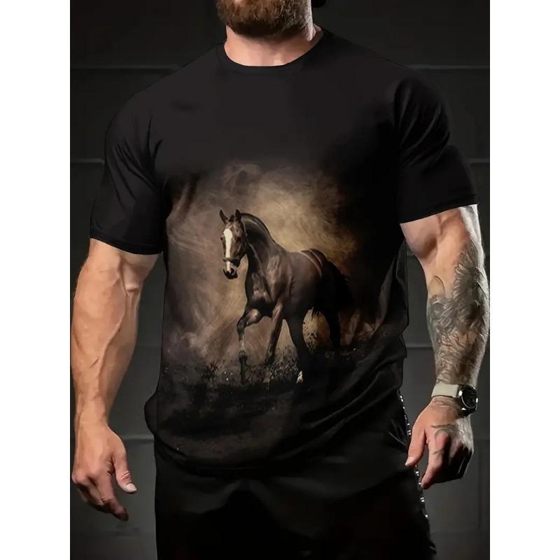 

Мужская одежда 2025 Лето Новый тренд Креативная и стильная Высококачественная футболка Топ с коротким рукавом XS