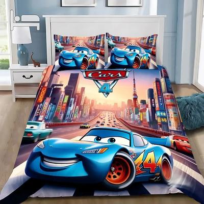 Lightning Mcqueen Beddengoed Sets Cartoon Cars Dekbedovertrek Jongen Kinderen Beddengoed Beddengoed Cadeau Cars Thema Dekbedovertrek