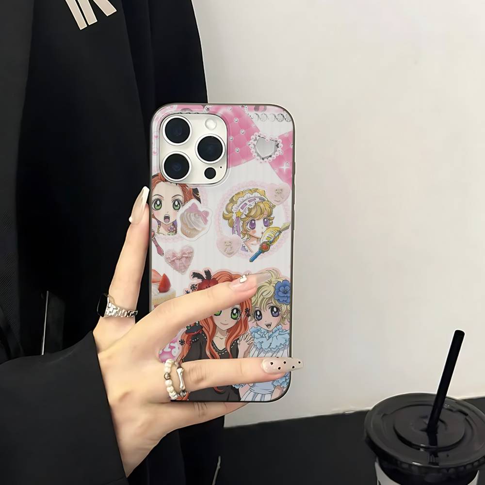 Anime S-Sugar Sugar Rune For IPhone 17 16 15 14 13 12 11 Pro Max Plus Pro Corrugated Shockproof Matte Phone Cover