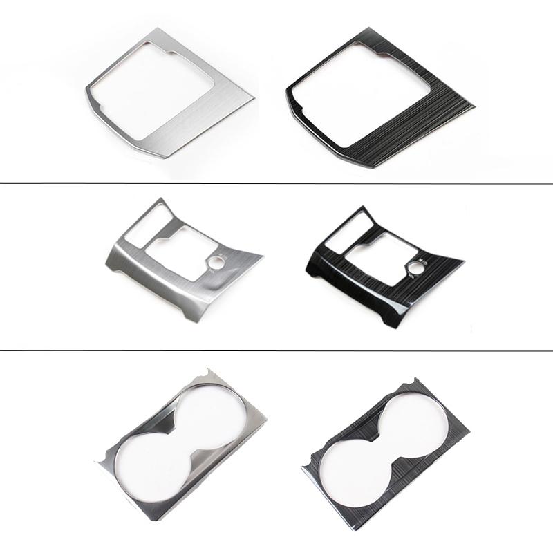 For Mazda CX-5 CX5 KF 2017 2018 2024 Stainless Car Gear Shift Panel Water Cup Holder Cover Trim Sticker