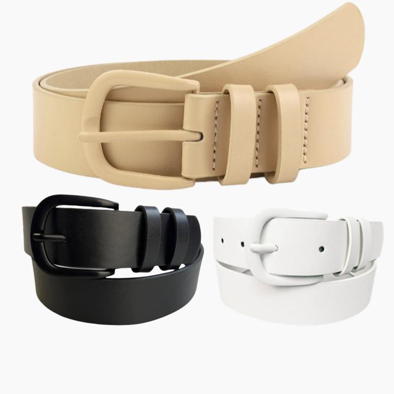 

Women s Versatile Faux Leather Belt for Dresses and Coats 100 белый