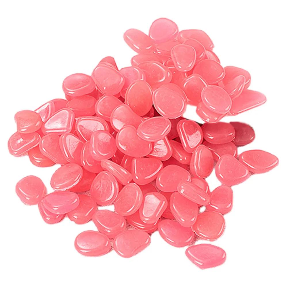 100Pcs Glow in The Dark Rocks Multifunction Glow In The Dark Pebbles Glowing Stones Rocks Pebbles for Outdoor Landscaping
