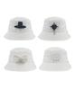 Jangeulang White Basic Bucket Hat