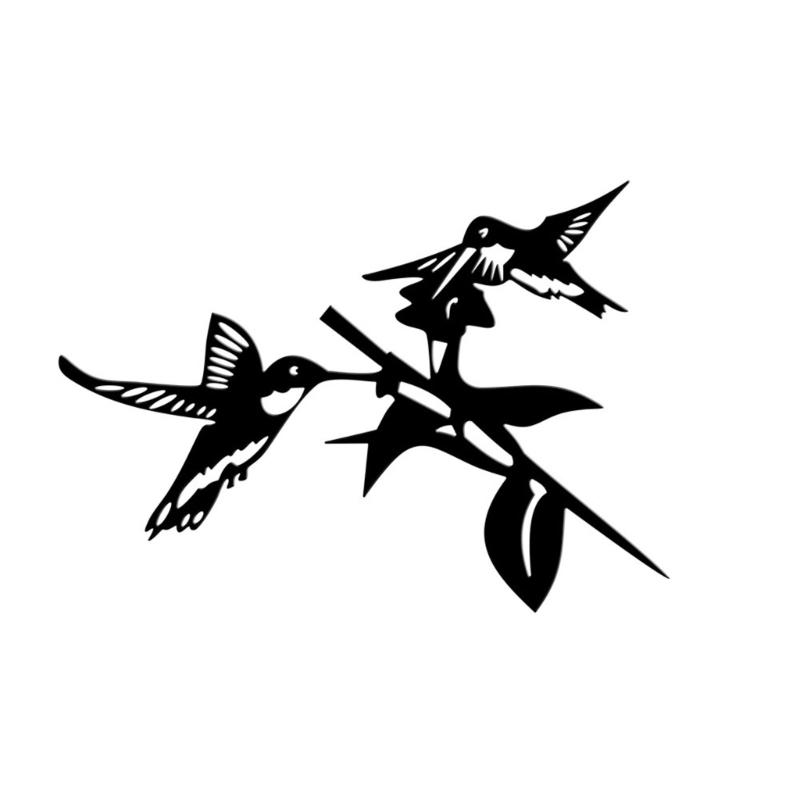 Metal Bird Stake Outdoor Garden Bird Statue Decorative Metal Animal Silhouettes for Tree Garden Decorative Bird Ornament