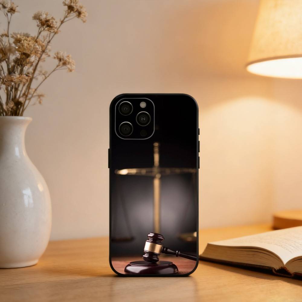 Law Lawyer Judge Justice  Phone Case For iPhone 17,16,15,14,13,12,11 Plus,Pro Max,XS,Soft Silicone Black Cover