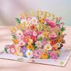 Artistic 3D Popup Mother's Day Card Handmade Greeting Card for Friend Elegant Celebration Paper Card