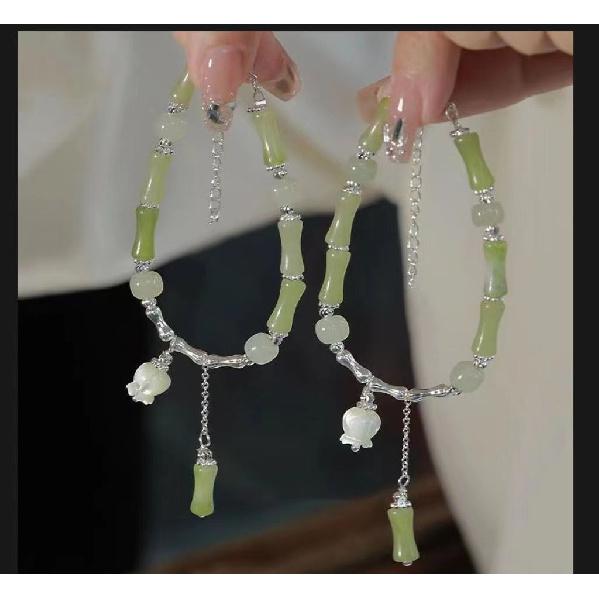 New Chinese Style Bamboo Cool Feeling Women s Bracelet Niche Design New Chinese Wind Chime Orchid Bamboo Beaded Bracelet S344Bamboo Bracelet