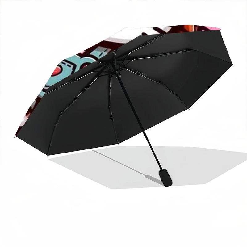 1pc Hello Kitty Automatic Personality Umbrella 8-Bone Design Compact Gear for Outdoor Travel, Perfect Helloween Chrismas Gift for Friends or Family Y2