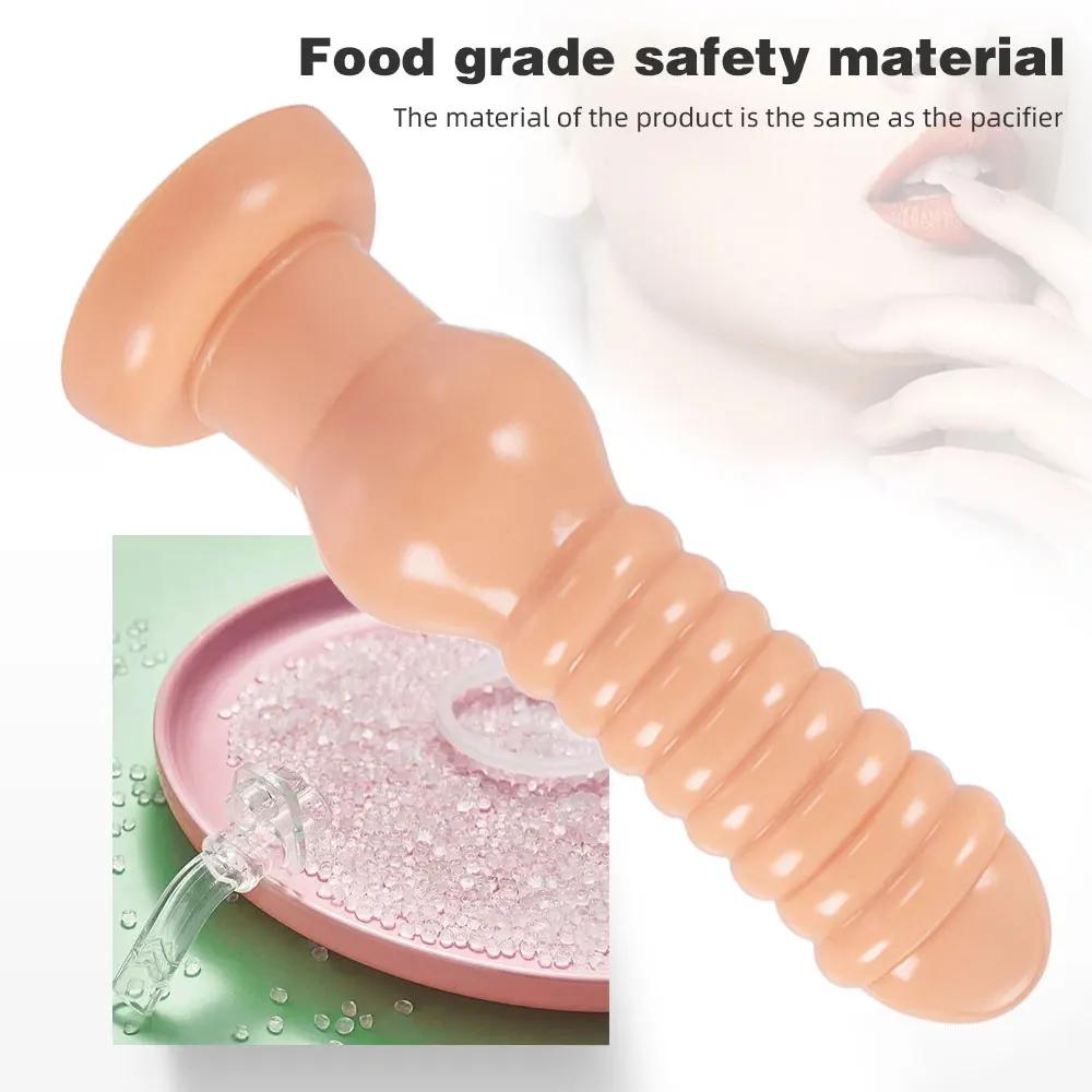 Nadměrný anální kolík, dildo, stimulace análního otvoru a vagíny, dlouhý anální kolík, masturbátor, měkký penis, anální dilatátor, sexuální hračky pro ženy a muže
