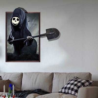 Decoración de Terror de Halloween 3D Vívido Fantasma Murciélago Aterrador festival Adhesivo de Pared Calcomanía Removible scrapbooking