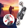 Adjustable 17mm to 17mm Ball Mounting Arm Heavy Duty Iron Clamp Rotatable Metal Clamp for Mobile Phone Monitor Video