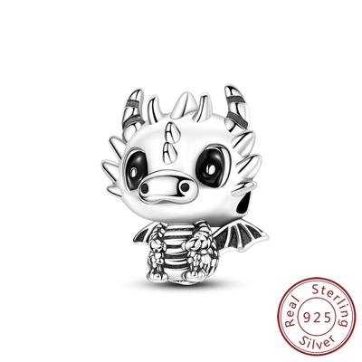 Copper Metal Little Flying Dragon Charm Bead Components Bead Components Classic Copper Metal Pendant Bead Component Pan 3mm Do It Yourself High
