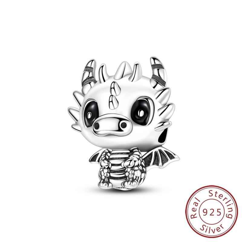 

Copper Charm Flying Dragon Bead Copper Fit Bracelet Making Woman Jewelry