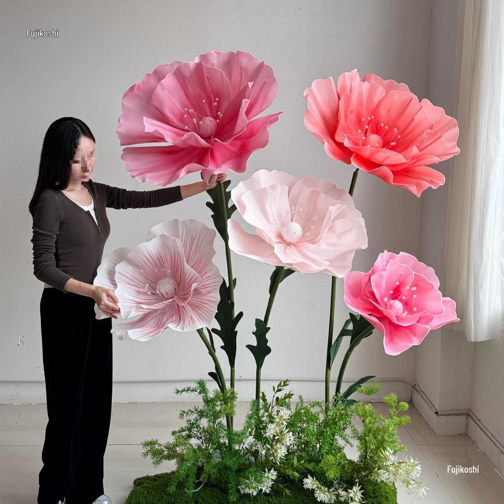 Large Foam Paper Flower Wedding Decoration & Display Stand