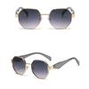 Modern Polygonal Women's Sunglasses Men Square Metal Frame Sun Glasses Retro Chic Shades for Driving Outdoor