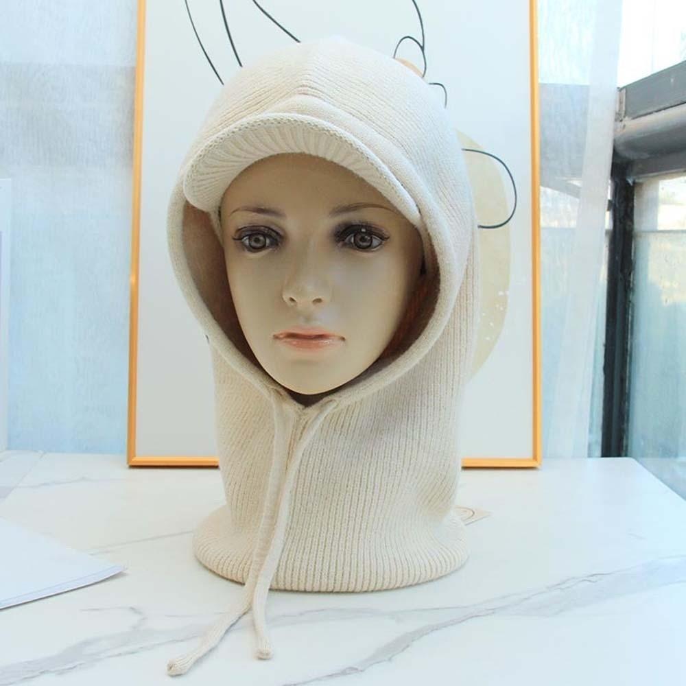 Soft Knit Balaclava Hat Thickened Thermal Scarf Cap Hooded Neck Warmer Cycling