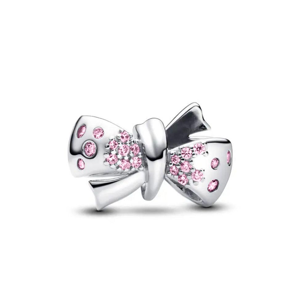 

925 Silver Pink Butterfly And Ginkgo Biloba Leaf Dangle Charms Fit Original Bracelet Women Fine DIY Jewelry Gifts