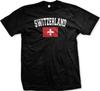 Switzerland Country Flag Swiss Suisse Pride Football Adult TShirt Summer Cotton Short Sleeve ONeck Unisexs T Shirt New S3XL