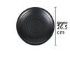 Abay Black Ceramic Round Bone Dishes (2-Pack)