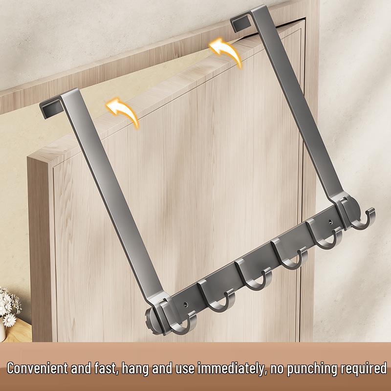 Silent Adhesive Wall-Mounted Clothes Hanger Hook for Bedroom Doors