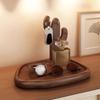 Large Capacity Wooden Storage Rack Decorative Space Saving Keys Glasses Storage Rack Waterproof Moisture-proof