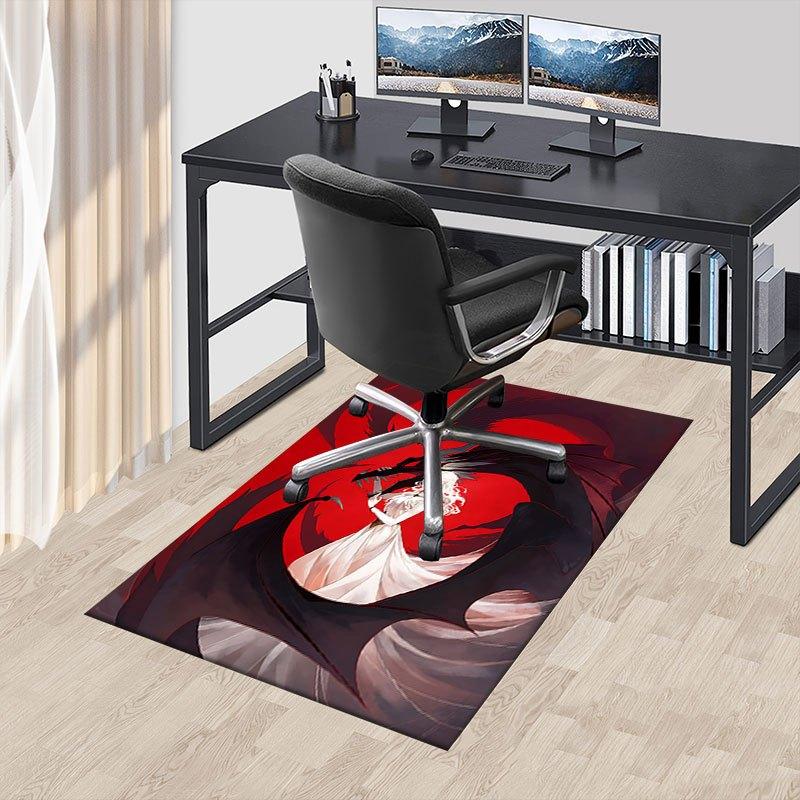 1 alfombrilla para silla de oficina Fire and Blood, Alfombrilla para decoración del hogar, Alfombrilla temática de fantasía, Alfombrilla duradera, Decoración de dragón, Adecuada para amantes de la temática de fantasía