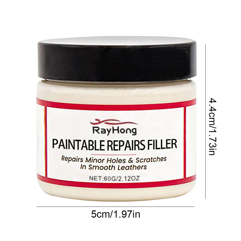 60ml Compound Leather Restoration Cream Car Repair Scratches Cracks Auto Leather Repair Cream Tears Crack Burns Holes Filler