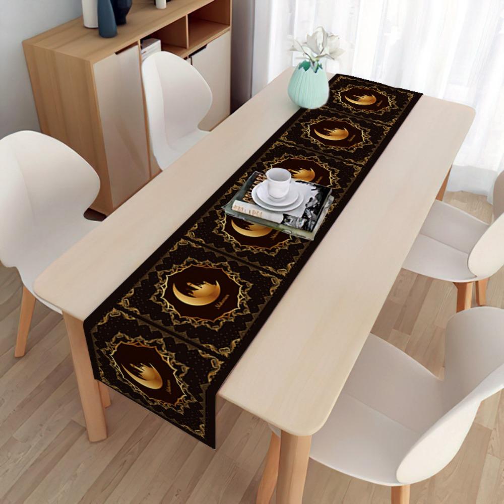 2 Stück Lange Leinen Feiertags Dekorative Tischdecke Staubtuch Platzset