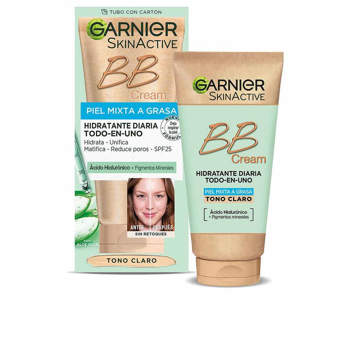 

Garnier Skinactive BB Cream Light Moisturizing Cream with Color 50 ml Spf 25