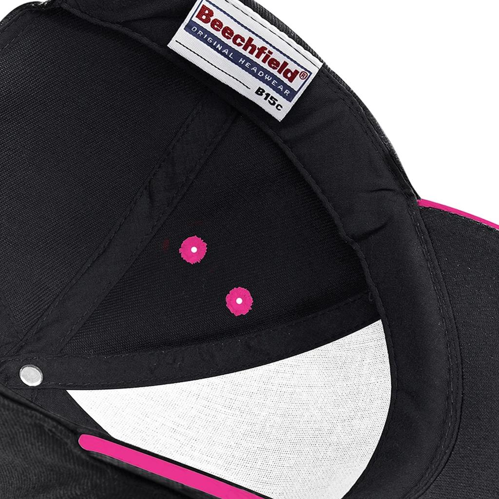 Beechfield Boné de beisebol com pico sanduíche de 5 painéis