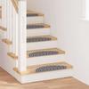 Self Adhesive Stair Treads 15 Pcs Gray 56 X 17 X 3 Cm