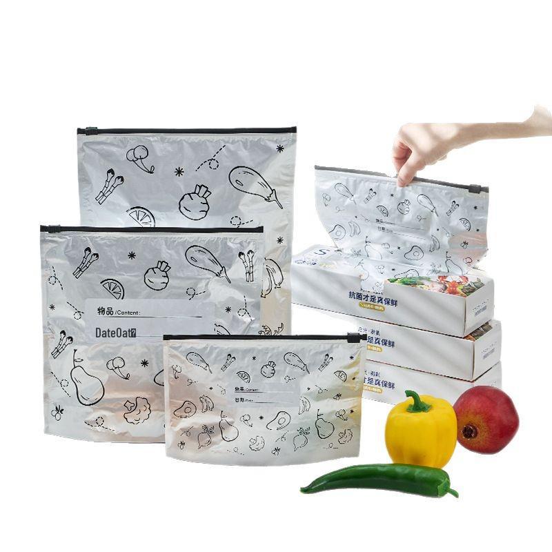 Food Grade Aluminum Titanium Zipper Seal Bag for Freshness and Freezing