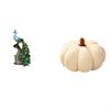 Peacock Pumpkin Statue Animal Sculpture Collection Elegant Tabletop Ornament Decorative Sofa Cushion