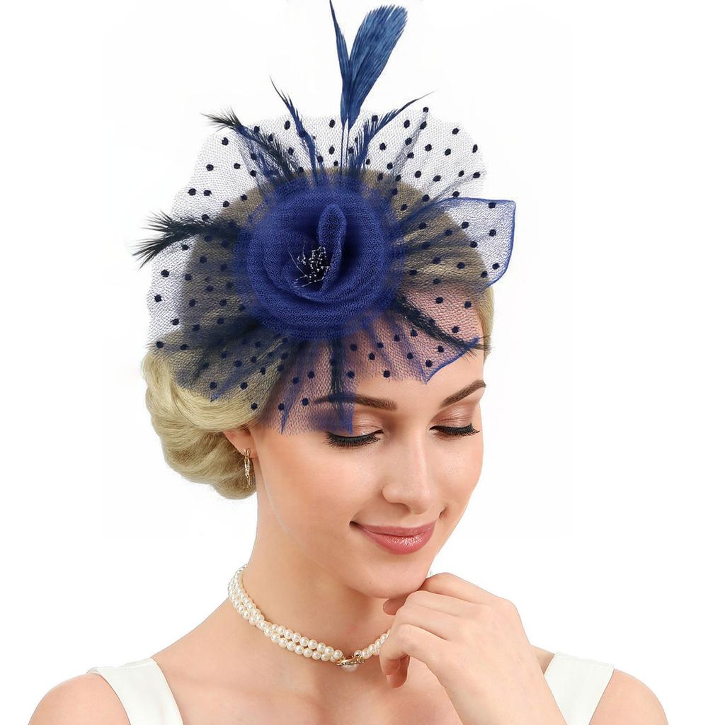 Featherweight Feather Bridal Decoration With Comfortable Fit For Wedding Race Day Events