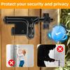 Heavy-Duty Black Stainless Steel Security Door Lock With Keyhole For Wooden Fences Barns And Sheds Fence Locking Hardware