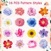 100-500Pcs Premium-Quality Colorful First-Class Butterfly High-Standard Flower Superior-Grade Shaped First-Class Stickers First-Class Sealing