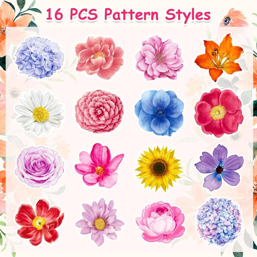 100-500Pcs Premium-Quality Colorful First-Class Butterfly High-Standard Flower Superior-Grade Shaped First-Class Stickers First-Class Sealing