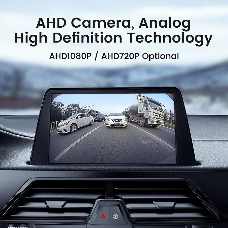 Mini Lens Car Rearview Camera 170 Degree Full Hd Night Vision Reverse Ahd Fisheye Hidden Waterproof Parking Camera Ahd1920X1080P