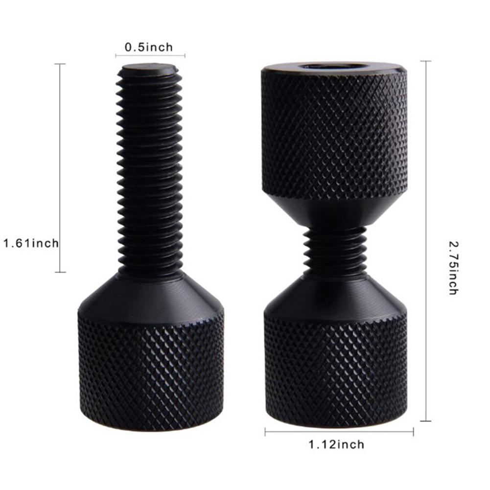 1-1/8 Zoll Aluminium-Flansch-Positionierungsstift mit 2 Löchern zur Rohrleitungsfluchtungs mit CNC-gefrästen Gewinden und ergonomischem Design