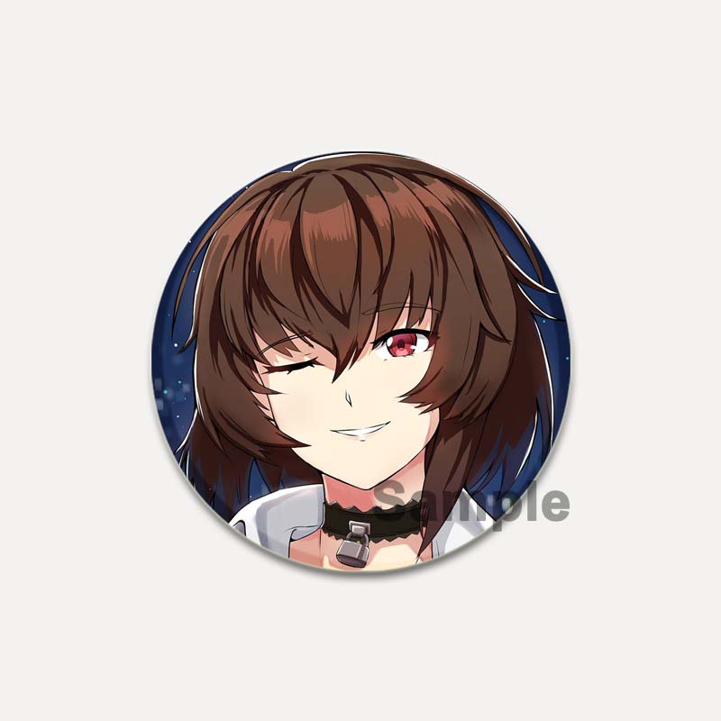 32/44/58mm Pop Anime Game Counter Side Brooches On Backpack Cartoon Figure Lapel Pins Alloy Round Cartoon Badge Gifts Jewelry Accessory