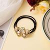 1 Piece Double Heart Elastic Hair Bands for Girls Cute Women's Hair Accessories Fashionable Hair Ties for Kids
