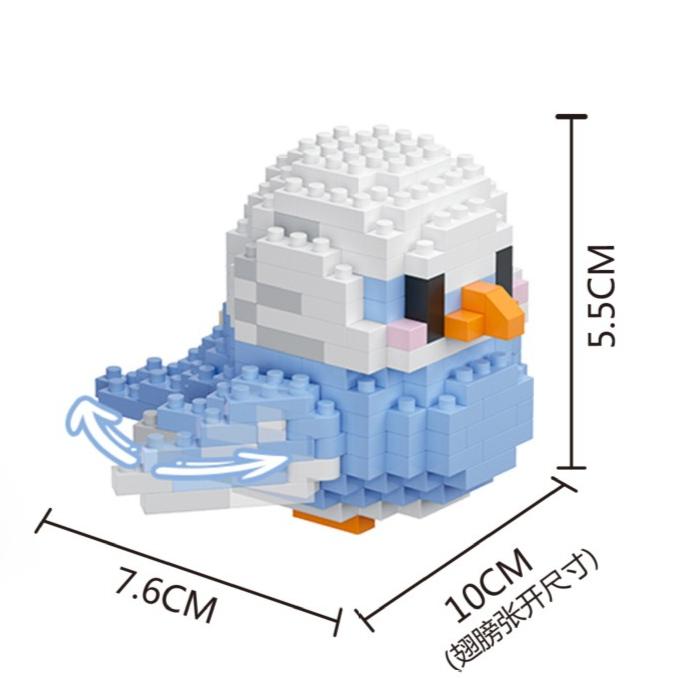 The Tiny Particle Parrot Cute Bird Series Of Building Blocks And Educational Toys Boys And Girls Children'S Day Gifts