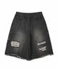 NOT4NERD Distressed Carpenter Bermuda Shorts - Black