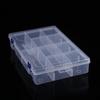 LijiuHong Large 10-Compartment Detachable Transparent Plastic Storage Box