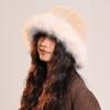 Warm Artificial Fur Hat Fluffy Hat Winter Cap Personality Beanie Hat  Outdoor
