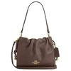 Faye 22 Brand Logo Design Leather Crossbody Shoulder Bag Small Women's Tan