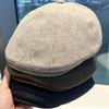 Neue Herren Frühlings Herbst Baskenmützen Britischer Stil Baskenmütze Hut Retro Klassisch England Hüte Unisex Mode Hüte Schirmmützen für Papa