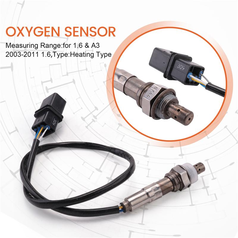 5 Wires Oxygen Sensor 06A906262BR For V W Golf Plus Touran 1.6 &  A3 2003-2011 1.6 Lambda Probe Sensors 06A906262CF-M53K