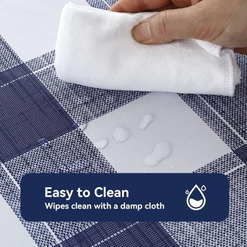 NaturesHome Vinyl Tablecloth, Water-Repellent, Stylish Table Cover, Cuttable, for Halloween and Christmas, Waterproof, Oil-Resistant, Stain-Resistant,